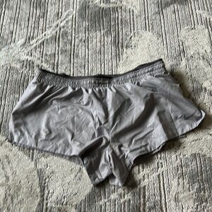 Grey Nike running shorts